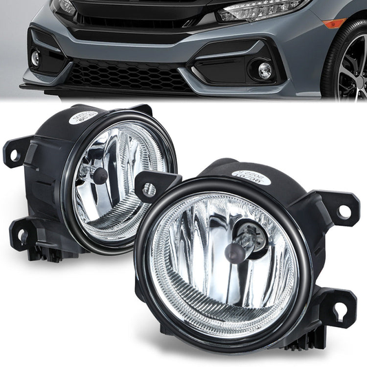 FAROS DE NIEBLA 13-15 HONDA ACCORD / 13-21 HONDA CIVIC / 15-20 HONDA FIT / 19-20 HONDA HR-V - H8 - CLEAR