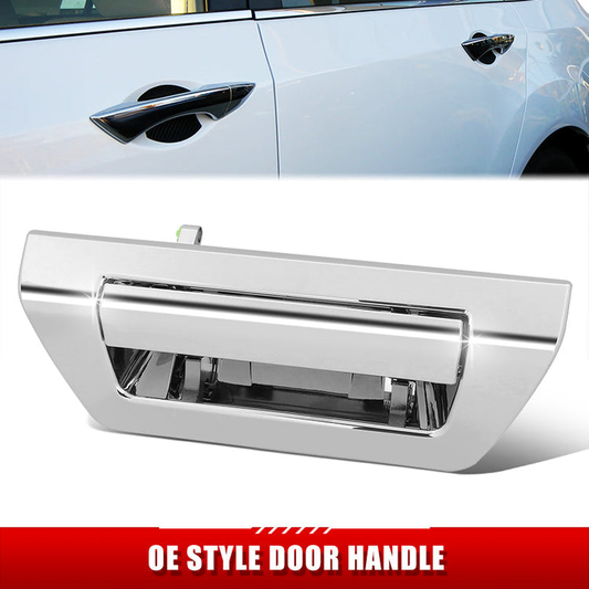 MANIJA DOOR HANDLE COVERS - FD F150 P/U 15-20 TAIL GATE HANDLE OUTER 15-17 W/O KEY H. W/O CAMERA W/O LED H. W/ALL CHROME (MANUAL) (PERFORMANCE)