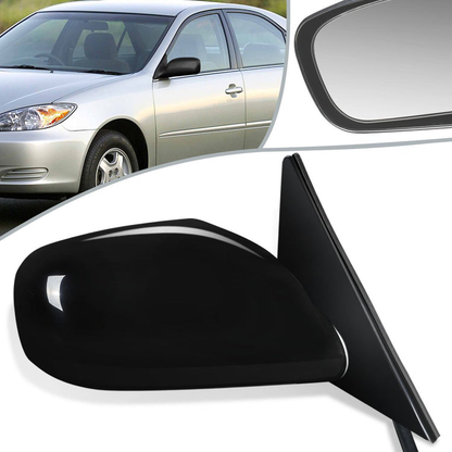 RETROVISOR MIRROR - OEM - 02-06 TOYOTA CAMRY - POWERED - PAINTABLE - BLACK - RIGHT