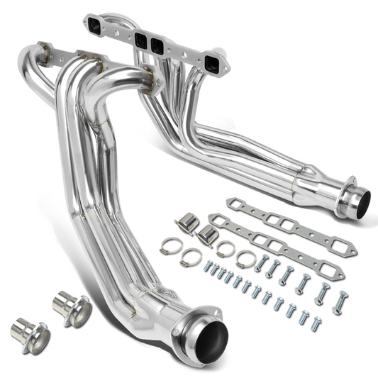HEADERS STAINLESS STEEL - 68-78 DODGE RAMCHARGER W100, W100 PICKUP, W150, W200, W200 PICKUP / 74-78 PLYMOUTH TRAILDUSTER - ONLY FITS 5.9L, 6.3L, 6.6L, 6.8L, 7.0L, 7.2L V8 - LONG TUBE