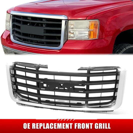 PARRILLA GRILLE - GC SERRA '07-'11/ GRILLE ASS'Y/ MAT-DARK GRAY/ W/CHROME FRAME/ (2500/3500)//PARTS.NO,GM1200613//OEM NO,25825523