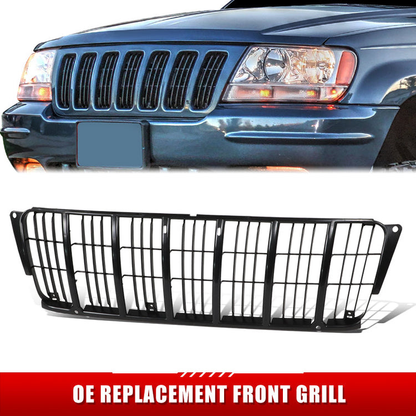 PARRILLA GRILLE - JP GRAND CHRKEE '99-'04/ GRILLE ASS'Y 99-03/ MAT-BLACK INNER GRILLE/ (LIMITED/LAREDO)//PARTS.NO,CH1200222//OEM NO,5FT35DX9