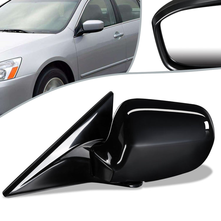 RETROVISOR MIRROR - 99-01 ACURA TL - POWERED - HEATED - LEFT - OEM - PAINTABLE - BLACK