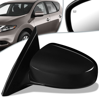 RETROVISOR MIRROR - OEM - 13-16 NISSAN PATHFINDER - POWERED - HEATED - TEXTURED - BLACK - LEFT
