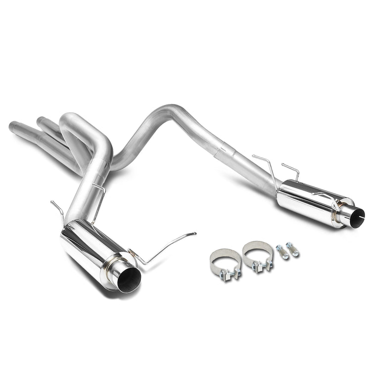 TUBERIA CATBACK CATBACK - 11-14 FORD MUSTANG 5.0L - STAINLESS STEEL