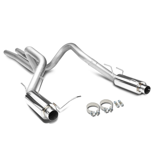 TUBERIA CATBACK CATBACK - 11-14 FORD MUSTANG 5.0L - STAINLESS STEEL