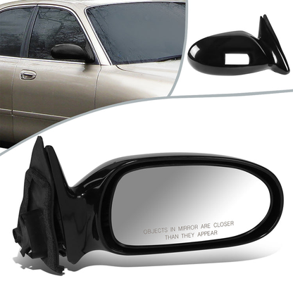 RETROVISOR MIRROR - OEM - 93-97 MAZDA 626 - POWERED - BLACK MATERIAL - RIGHT