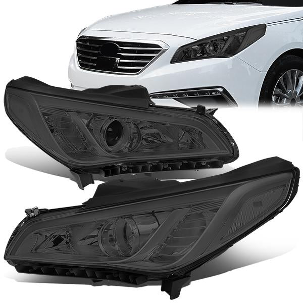 FAROS 15-17 HYUNDAI SONATA - FITS MODELS WITH HALOGEN HEADLIGHTS - PROJECTOR LOW BEAM - 9005 HIGH / H7 LOW BEAM - SMOKE HOUSING / CLEAR CORNER