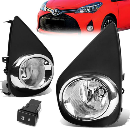 FAROS DE NIEBLA 15-16 TOYOTA YARIS HATCHBACK - W/ SWITCH - H16 BULB - CLEAR