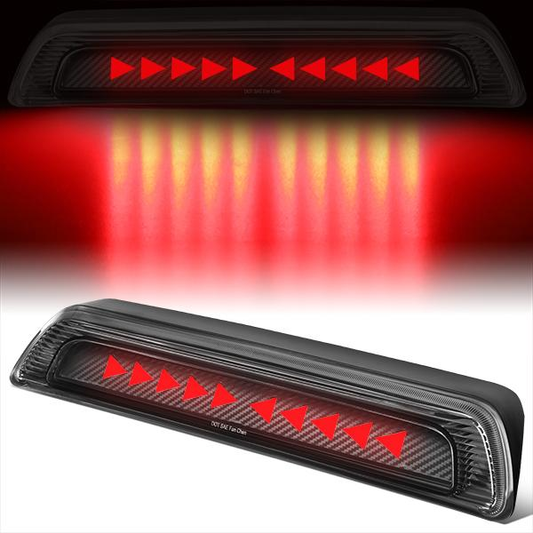 LUZ DE FRENO 07-17 TOYOTA TUNDRA - 3D - SEQUENTIAL TRIANGLE LED - BLACK
