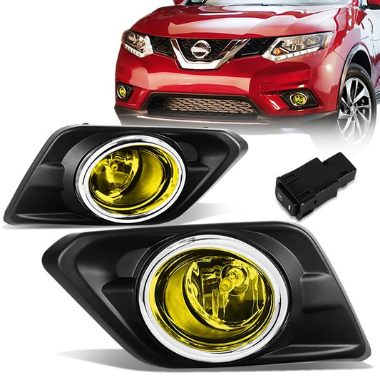 FAROS DE NIEBLA 14-16 NISSAN ROGUE - WITH SWITCH, BEZEL - H11 BULB - AMBER