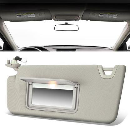nan SUN VISOR - 08-10 HONDA ACCORD/10-11 HONDA ACCORD CROSSTOUR - WARM GREY