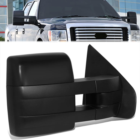 RETROVISOR MIRROR - OE STYLE - FORD F-150 07-08 - WITH POWER DUAL MIRROR WITH HEATED WITH TURN SIGNAL - PASSENGER SIDE - PAINT TO MATCH - BLACK