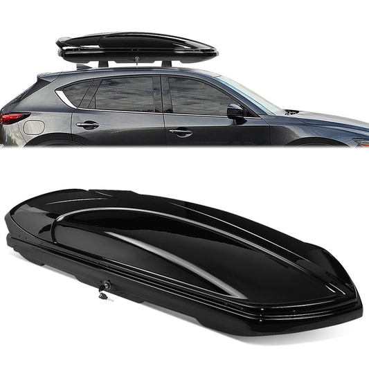 PORTAEQUIPAJE ROOF BOX - 420L 82INCH LENGTH - GLOSSY SMOOTH BLACK