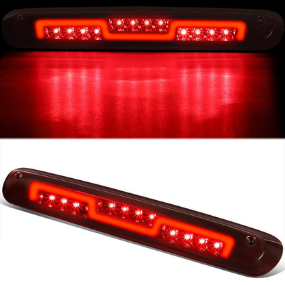 LUZ DE FRENO 3RD BRAKE LIGHT - 07-13 CHEVROLET SILVERADO 1500 & 1500 HD / 07-14 CHEVROLET SILVERADO 2500 3500 & HD MODELS / 07-13 GMC SIERRA 1500 & 1500 HD / 07-14 GMC SIERRA 2500 3500 & HD MODELS - 09-10 HUMMER H3T - LED - DARK RED