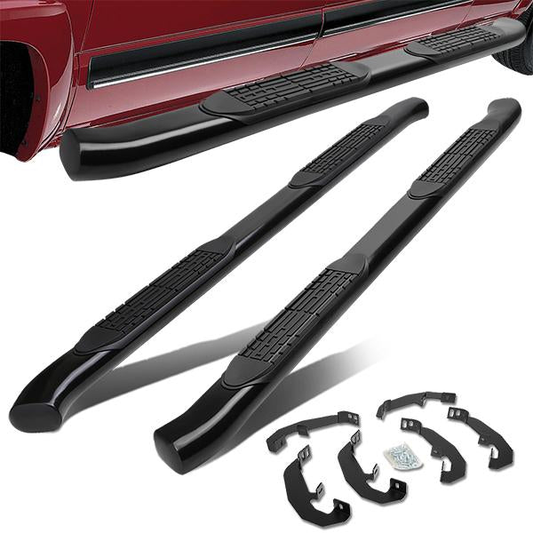 ESTRIBOS 4" - OVAL - 19-20 CHEVY SILVERADO - CREW CAB - BLACK