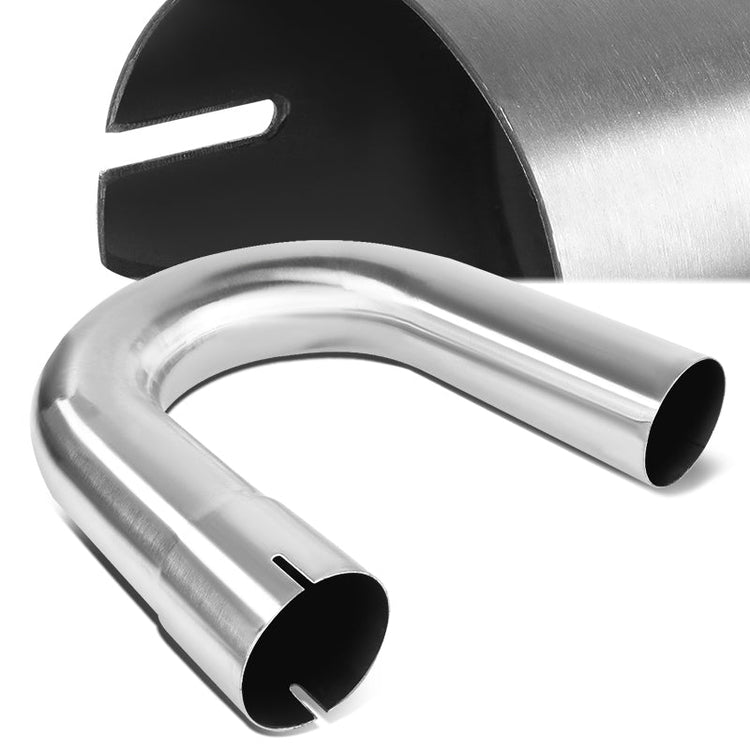 nan EXHAUST PIPE TUBING - U-BEND - 1PC - 2.5"-2.65" FLARED - OD CUSTOM 180 DEGREE - 18 GAUGE - MANDREL - POLISHED - STAINLESS STEEL