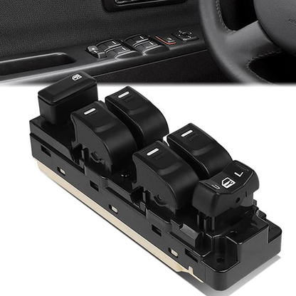 INTERRUPTOR ELEVADOR ELECTRICO 04-12 CHEVY COLORADO, GMC CANYON / 06-10 HUMMER H3 / 09-10 HUMMER H3T / 2206 ISUZU I-350 / 07-08 ISUZU I-370 - FITS CREW CAB MODELS ONLY - DRIVER SIDE - BLACK