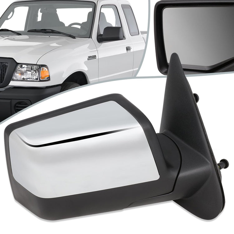 RETROVISOR MIRROR - OEM - 06-11 FORD RANGER - MANUAL - CHROME - RIGHT