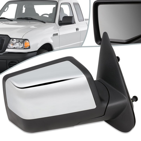 RETROVISOR MIRROR - OEM - 06-11 FORD RANGER - MANUAL - CHROME - RIGHT