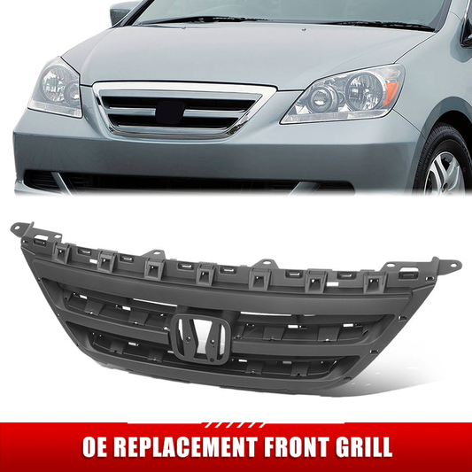 PARRILLA GRILLE - HD ODYSSY '05-'07/ GRILLE ASS'Y/ W/PRIMED BLACK//PARTS.NO,HO1200178//OEM NO,71121SHJA01