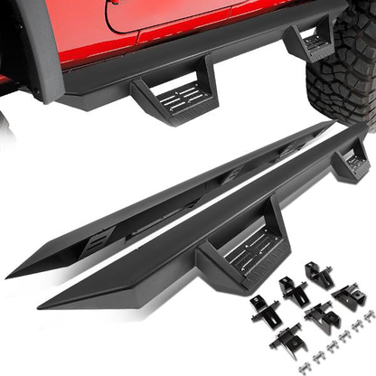 ESTRIBOS STEP DOWN - 18-19 JEEP WRANGLER JL 4-DR - BLACK