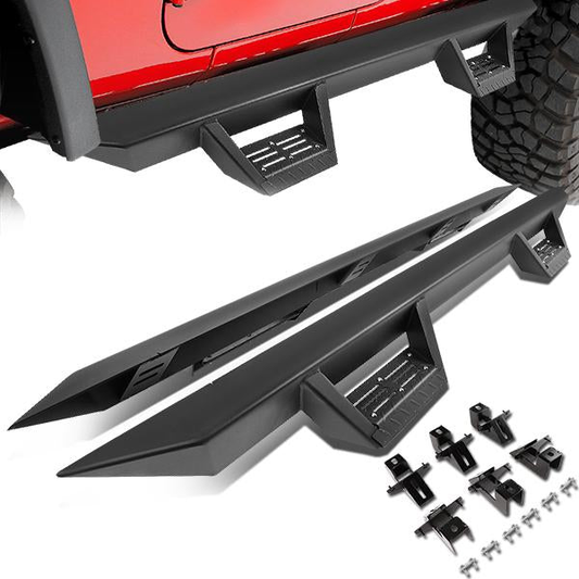 ESTRIBOS STEP DOWN - 18-19 JEEP WRANGLER JL 4-DR - BLACK