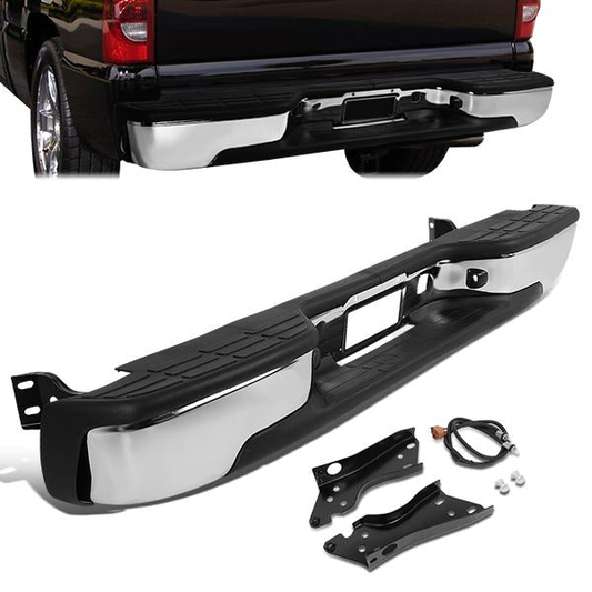 nan REAR STEP BUMPER - 99-06 CHEVY SILVERADO 1500, GMC SIERRA 1500 / 99-04 CHEVY SILVERADO 2500, GMC SIERRA 2500 / 2007 CHEVY SILVERADO 1500 CLASSIC, GMC SIERRA 1500 CLASSIC - FITS MODELS WITHOUT PARKING SENSOR HOLES - FITS FLEETSIDE / STYLESIDE MODELS -