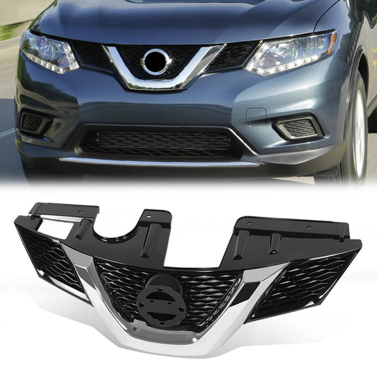 PARRILLA GRILLE - DS ROGE '14-'16/'17-'20/ GRILLE ASS'Y 14-15/ PAINTED BLACK W/CHROME MLDG/ W/O CAMERA H. W/O PREMIUM PKG/ (S/SV)//PARTS.NO,NI1200258//OEM NO,623104BA0A