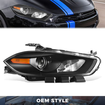 FAROS OE STYLE - 13-16 DODGE DART - BLACK HOUSING - RIGHT SIDE