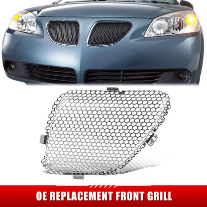 PARRILLA GRILLE - PT G6 '05-'10/ GRILLE ASS'Y LH/ UPPER INNER SILVER/BLACK//PARTS.NO,GM1200539//OEM NO,22699329