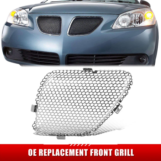 PARRILLA GRILLE - PT G6 '05-'10/ GRILLE ASS'Y LH/ UPPER INNER SILVER/BLACK//PARTS.NO,GM1200539//OEM NO,22699329