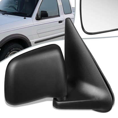 RETROVISOR MIRROR - OEM - 94-02 MAZDA B2300 , B3000 / 97-02 MAZDA B4000 / 93-97 FORD RANGER - MANUAL - TEXTURED - BLACK - RIGHT