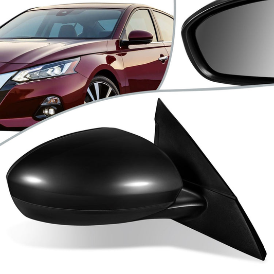 RETROVISOR MIRROR - OEM - 19+ NISSAN ALTIMA 4-DR - POWERED - FOLDING - TEXTURED - BLACK MATERIAL - RIGHT