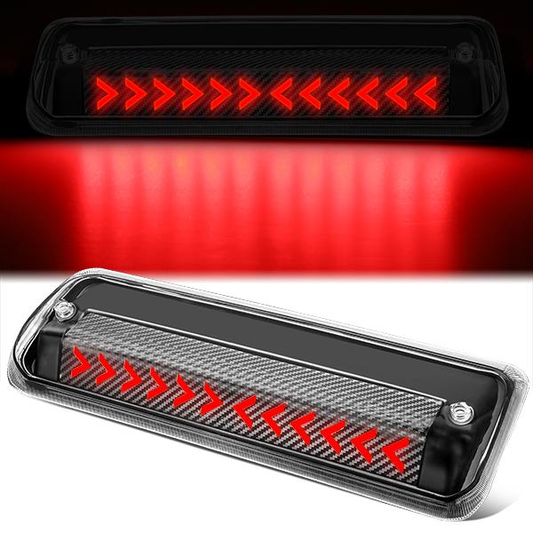 LUZ DE FRENO 07-10 FORD EXPLORER SPORT TRAC / 04-08 FORD F-150 - 3D - LED - SEQUENTIAL ARROW LED - BLACK