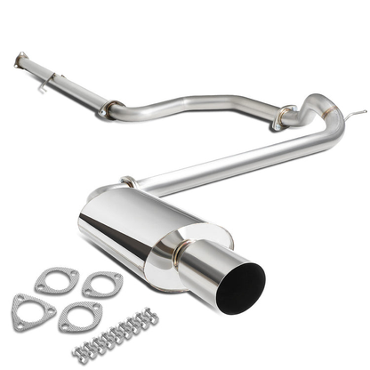 TUBERIA CATBACK CATBACK - 88-91 HONDA CIVIC 4-DOOR - OEM STYLE - SINGLE TIP - STAINLESS STEEL