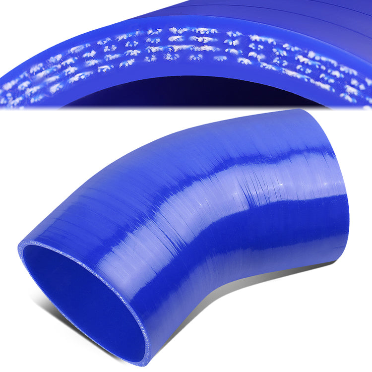 COPLE DE SILICON 3-PLY - 4.00" W/ 45 DEGREE - BLUE - RM11-4
