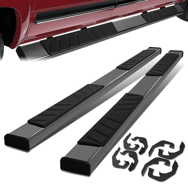 ESTRIBOS 5" OVAL - STRAIGHT - 07-18 CHEVY SILVERADO 1500, GMC SIERRA 1500 / 07-19 CHEVY SILVERADO 2500HD, 3500HD, GMC SIERRA 2500HD, 3500HD - DOES NOT FIT DIESEL MODELS EQUIPPED WITH DEF TANK - CREW CAB - STEEL