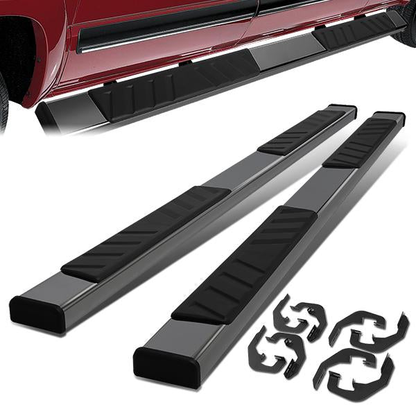 ESTRIBOS 5" OVAL - STRAIGHT - 07-18 CHEVY SILVERADO 1500, GMC SIERRA 1500 / 07-19 CHEVY SILVERADO 2500HD, 3500HD, GMC SIERRA 2500HD, 3500HD - DOES NOT FIT DIESEL MODELS EQUIPPED WITH DEF TANK - CREW CAB - STEEL