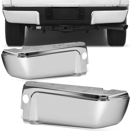 DEFENSA 08-16 FORD F-250 SUPER DUTY / 08-16 FORD F-350 SUPER DUTY / 08-16 FORD F-450 SUPER DUTY 2008-2016 - WITHOUT PARK ASSIST - LEFT, RIGHT - CHROME