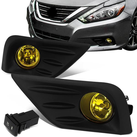 FAROS DE NIEBLA 16-18 NISSAN ALTIMA 4-DR - WITH SWITCH, BLACK BEZEL - AMBER