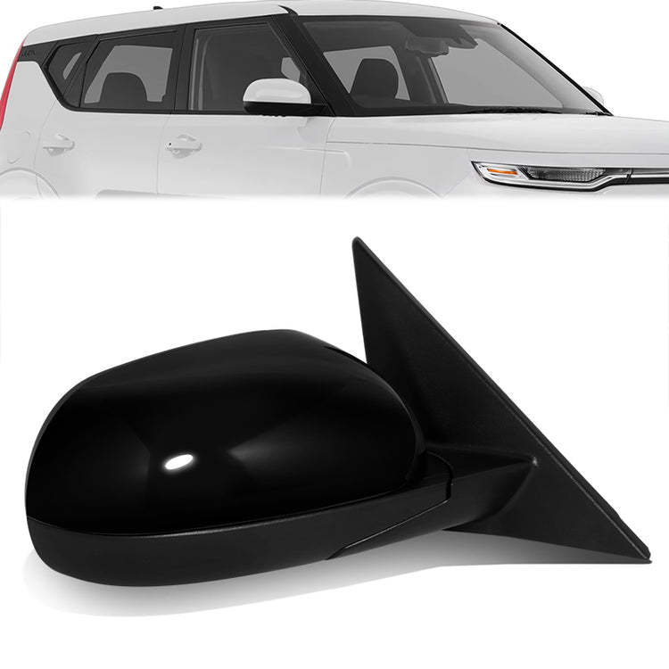 RETROVISOR MIRROR - OE STYLE - KIA SOUL 20-24 - WITH POWER WITH BLIND SPOT - PASSENGER SIDE - PAINT TO MATCH - BLACK