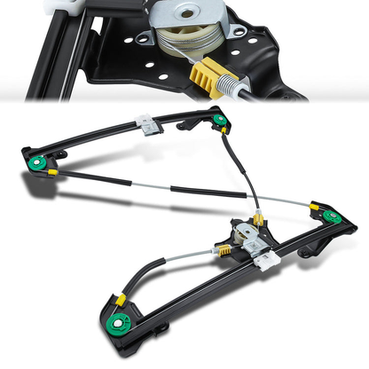 REGULADOR DE VENTANA WINDOW MOTORS & REGULATORS - METALLIC - 04-08 FORD F-150/04-08 FORD LOBO - FITS EXTENDED CAB DOES NOT CREW CAB / STANDARD CABS - METALLIC - BARE STEEL/PLASTIC