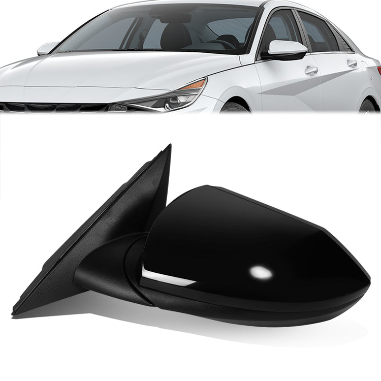 RETROVISOR MIRROR - OE STYLE - HYUNDAI ELANTRA 2021-2023 - WITH POWER U.S BUILT - DRIVER LEFT SIDE - BLACK