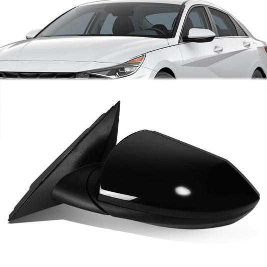 RETROVISOR MIRROR - OE STYLE - HYUNDAI ELANTRA 2021-2023 - WITH POWER U.S BUILT - DRIVER LEFT SIDE - BLACK