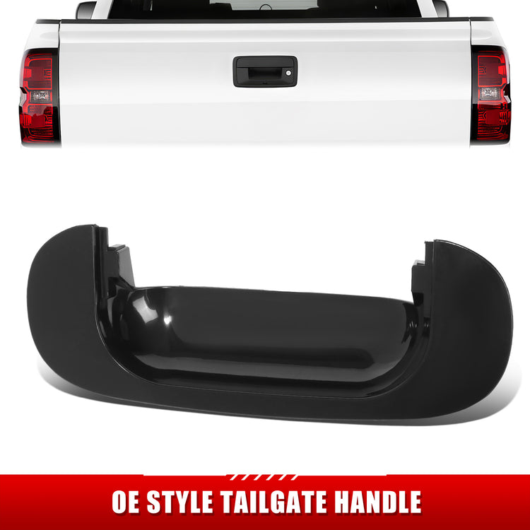 MANIJA DOOR HANDLE COVERS - DODGE RAM 1500 PICKUP 94-01/DODGE RAM 2500 PICKUP 94-02/DODGE RAM 3500 PICKUP 94-02 - ABS PLASTIC - SMOOTH BLACK