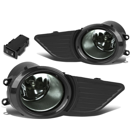 FAROS DE NIEBLA 11-17 TOYOTA SIENNA - DOES NOT FIT SE MODELS - WITH SWITCH, BEZEL - H11 BULB - SMOKE