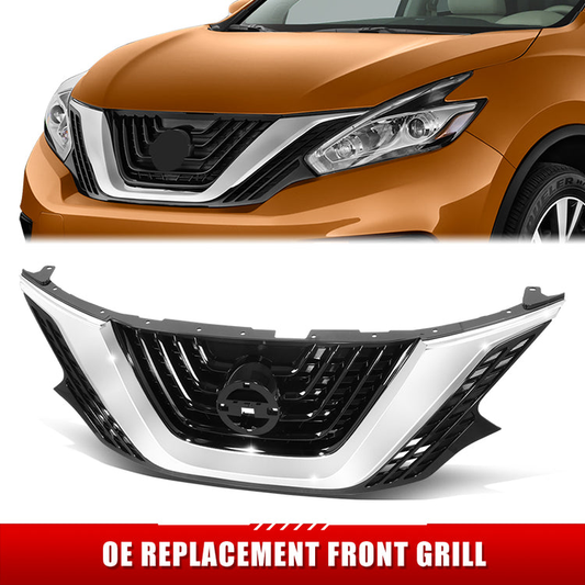 PARRILLA GRILLE - DS MURNO 15-18/19-22/ GRILLE ASS'Y 15-18/ MAT-BLACK W/CHROME MOULDING//PARTS.NO,NI1200278//OEM NO,623105AA0A