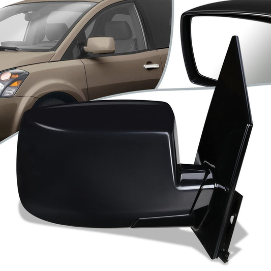 RETROVISOR MIRROR - OEM - 04-09 NISSAN QUEST - POWERED - PAINTABLE - BLACK - RIGHT