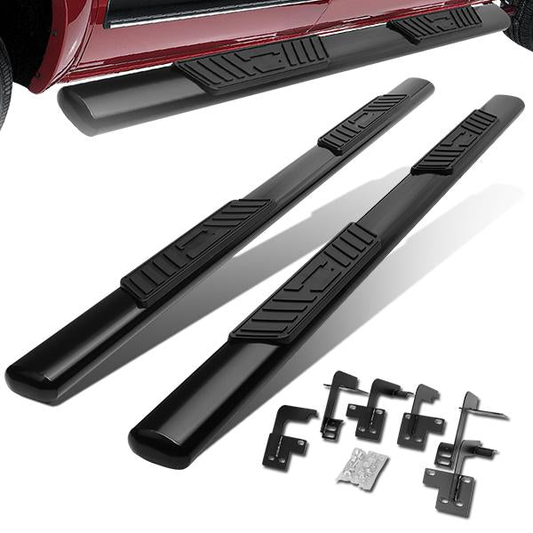 ESTRIBOS 5" - OVAL - STRAIGHT - 19-20 DODGE RAM 1500 - QUAD CAB - BLACK